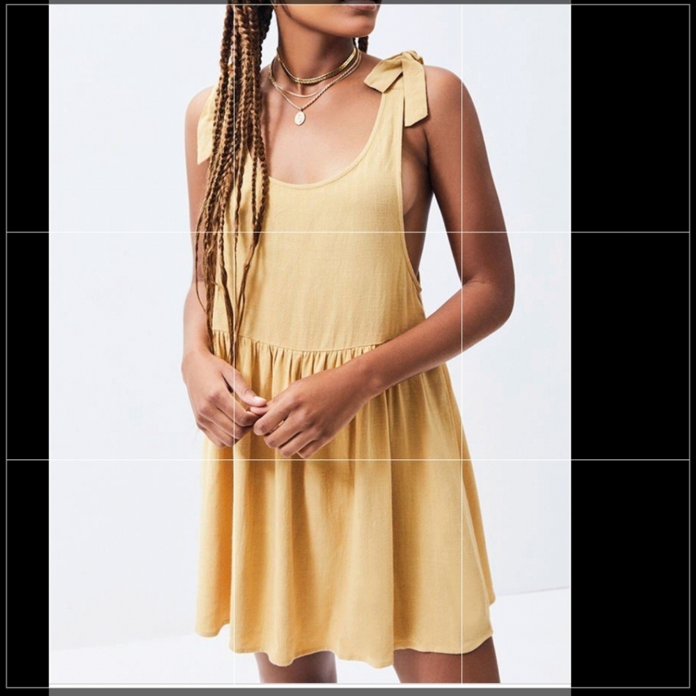 Lottie Moss Tie Strap Babydoll Dress Size Medium